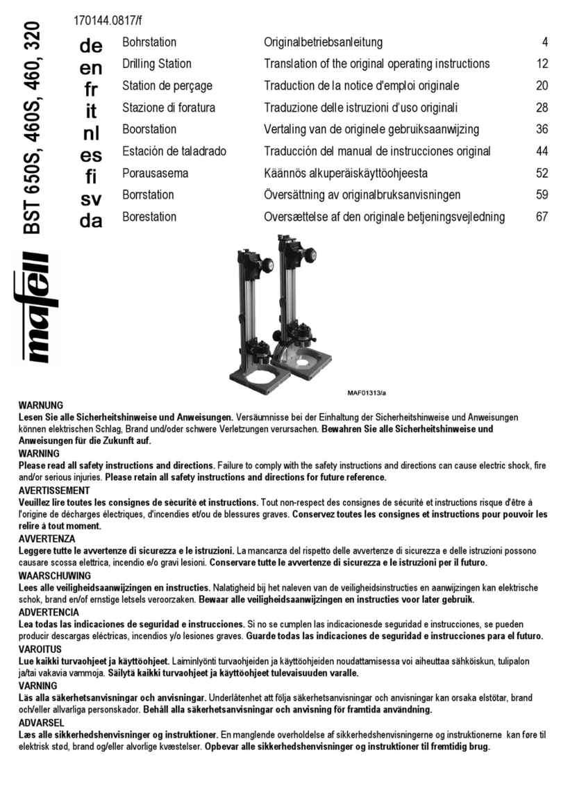 Mafell BST 650S Translation of the original operating instructions