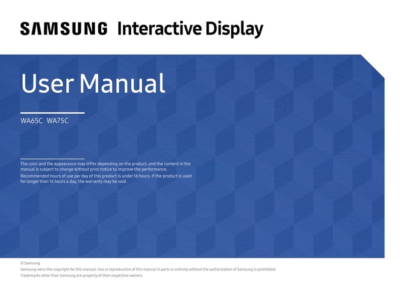 Samsung WA65C User manual