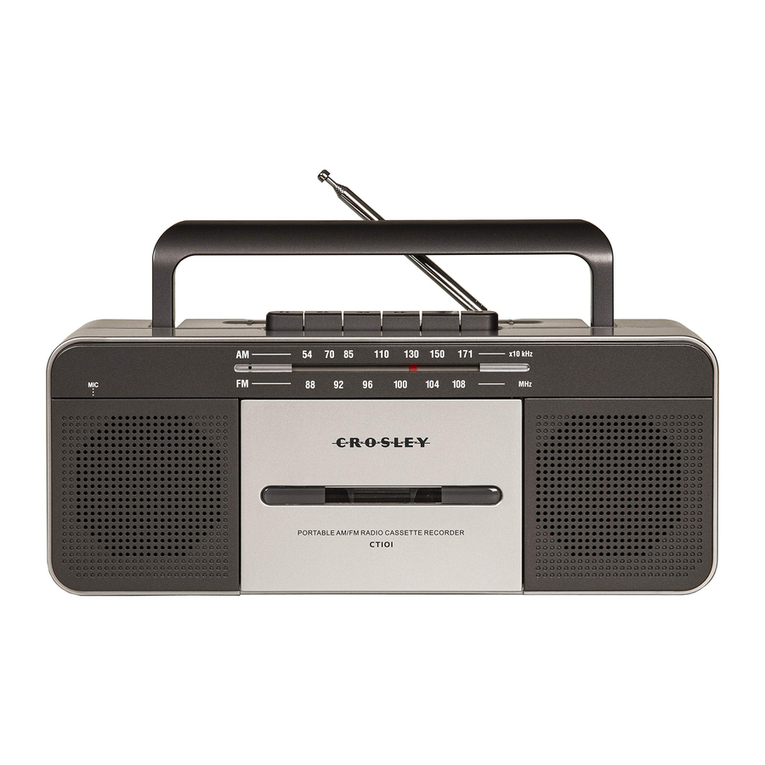 Crosley CT101A user manual