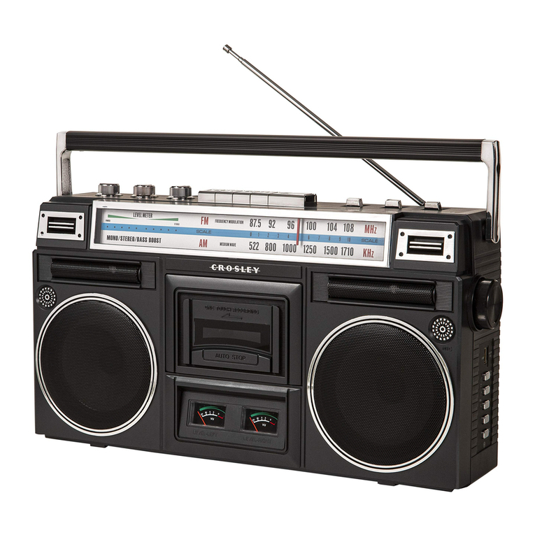 Crosley CT201A User manual Crosley CT201A User manual