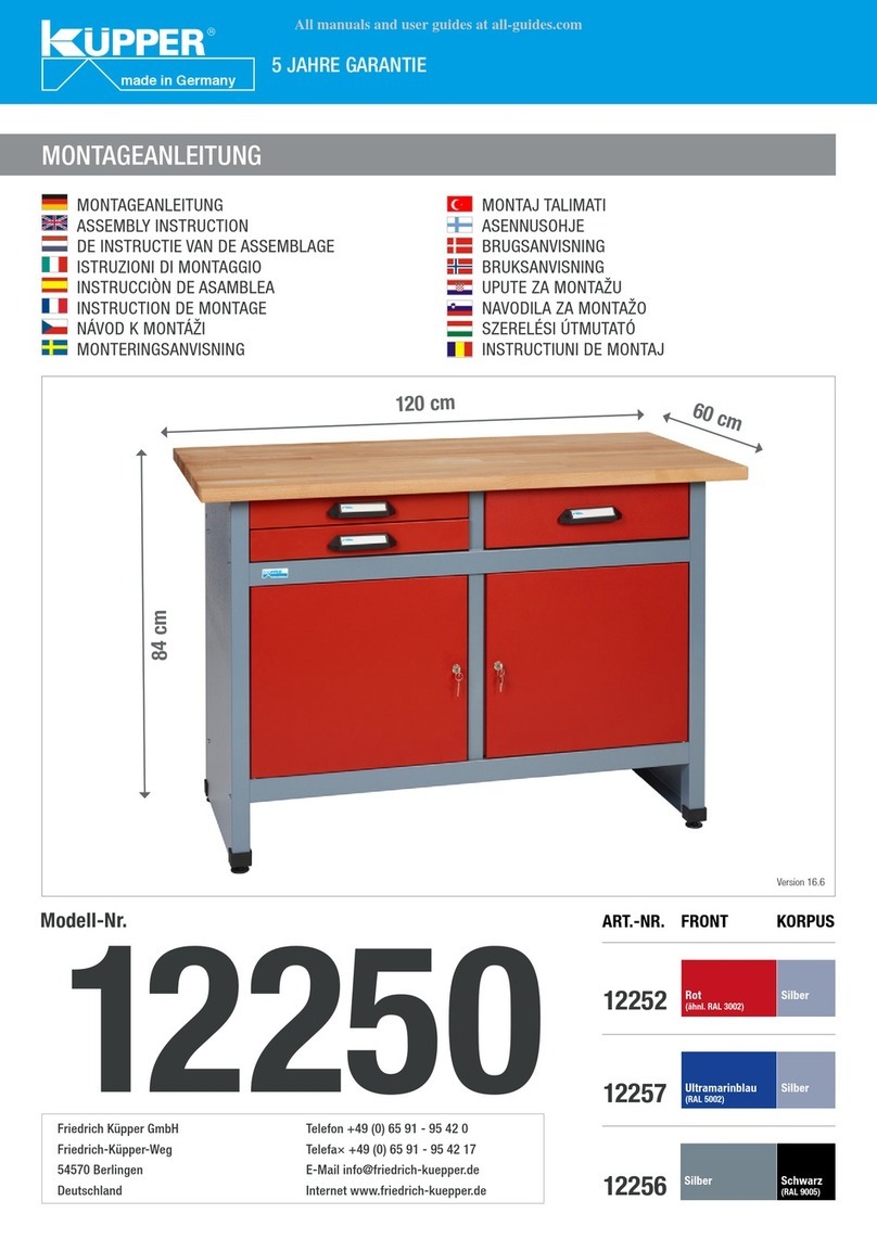 kupper 12250 Assembly instruction