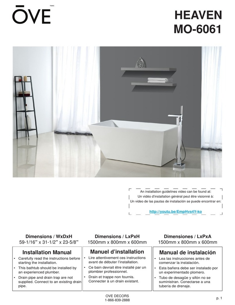 OVE HEAVEN MO-6061 installation manual