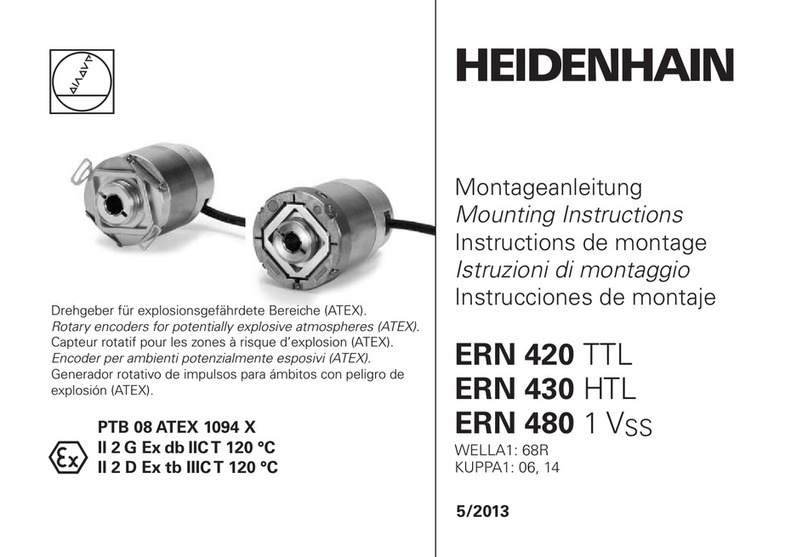 HEIDENHAIN ERN 420 TTL Mounting instructions