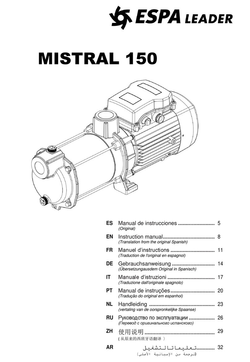Espa Leader MISTRAL 150 4M User manual