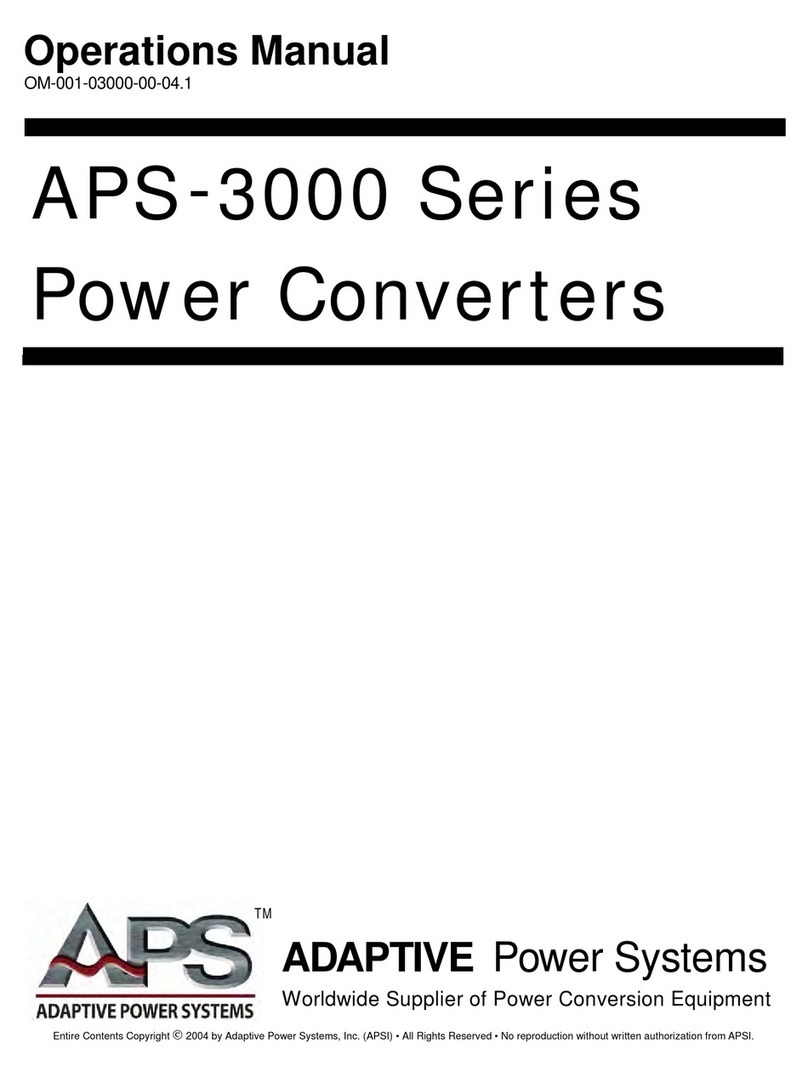APS APS-3000 Series Operation manual
