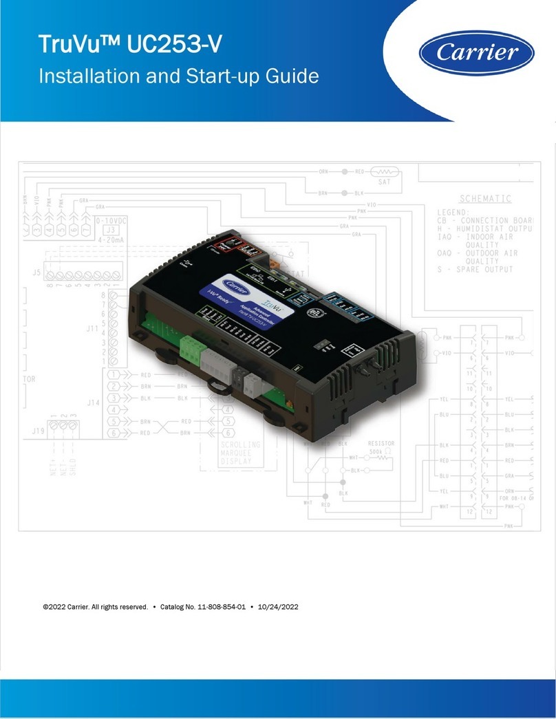 Carrier TruVu UC253-V Installation manual