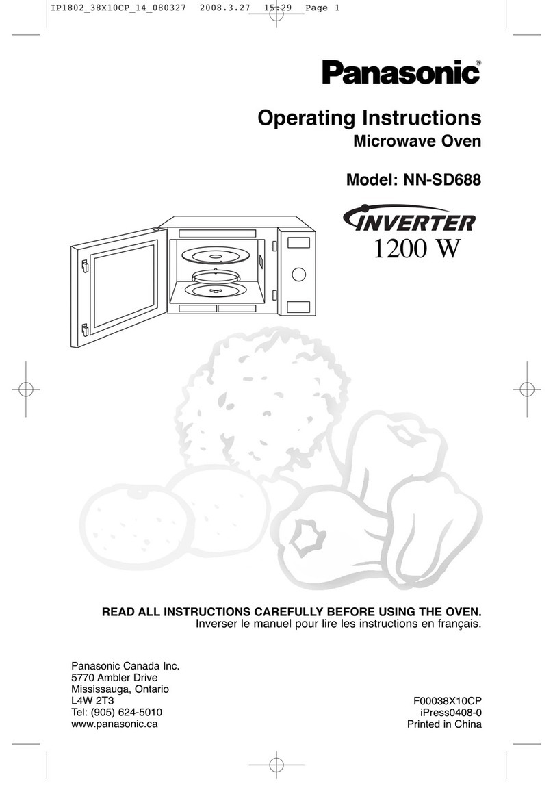 Panasonic NN-SD688 operating instructions