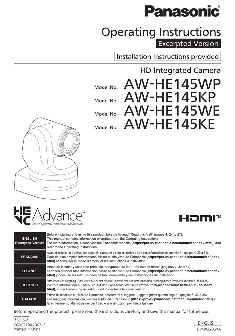 Panasonic AW-HE145KP User manual