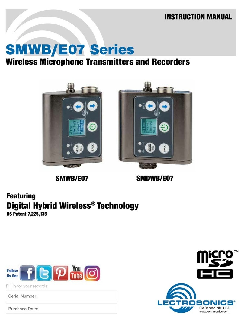 Lectrosonics SMWB/E07 Series User manual