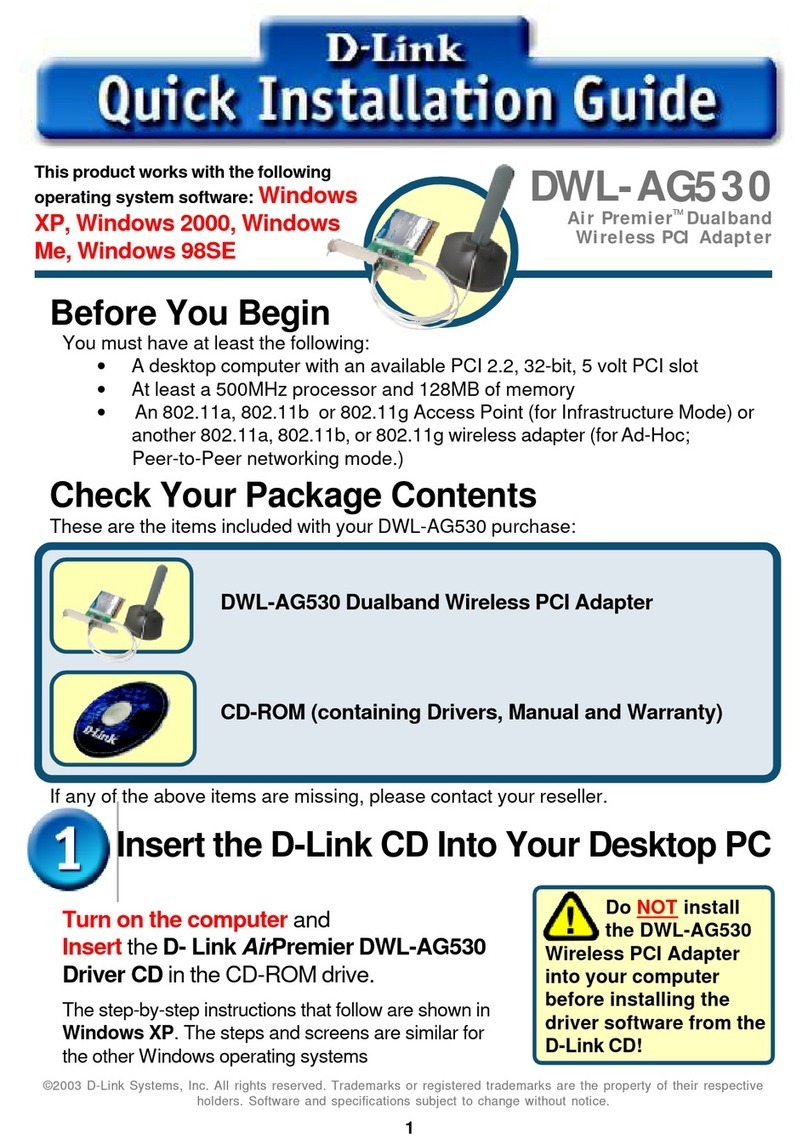 D-Link AirPremier AG DWL-AG530 User manual