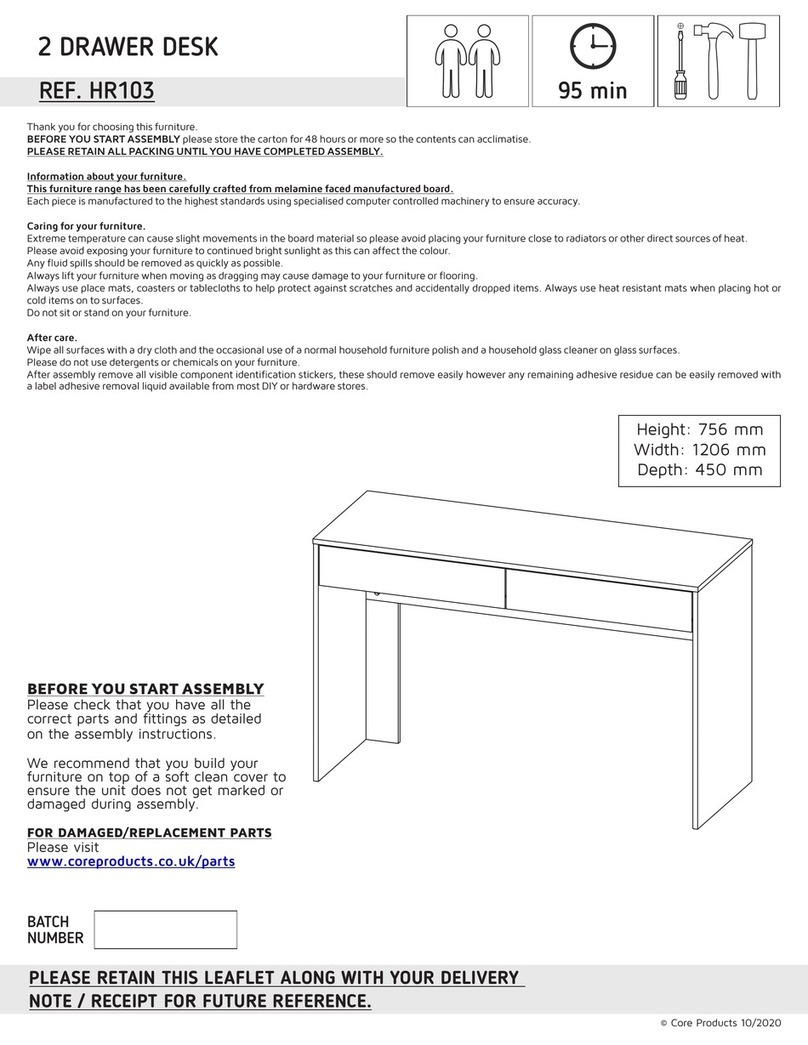 Core Products HR103 User manual Core Products HR103 User manual