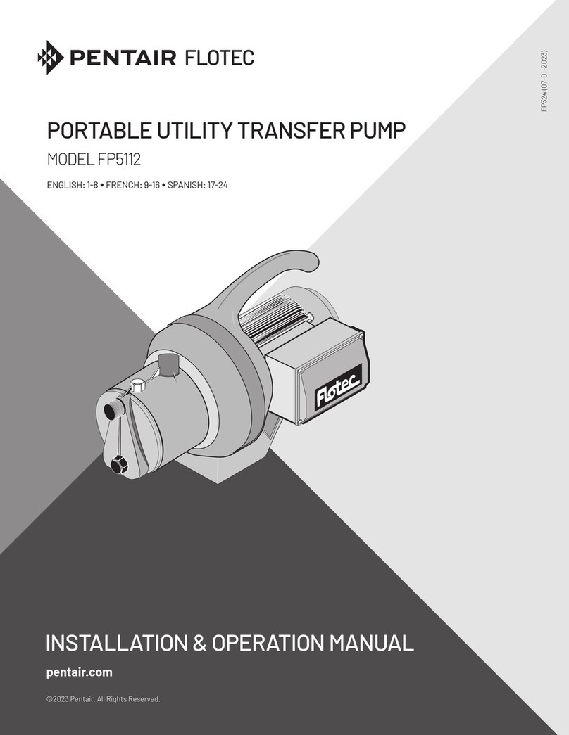 Pentair FP5112 Installation & operation manual
