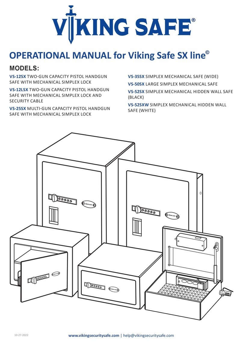 Viking Security Safe SX line VS-12SX Operational manual