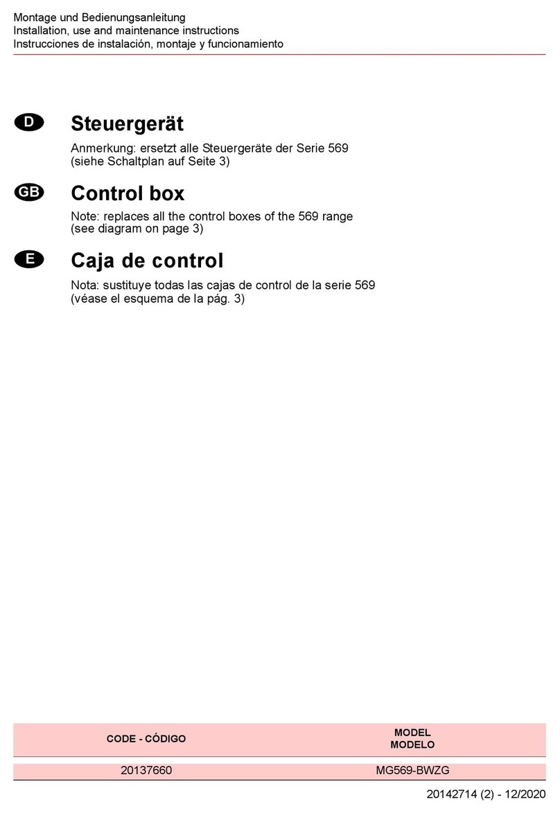 Riello MG569-BWZG Quick start guide