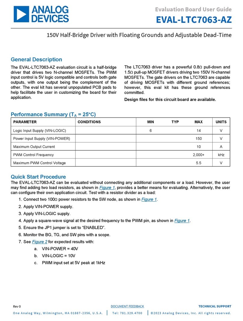 Analog Devices EVAL-LTC7063-AZ User manual