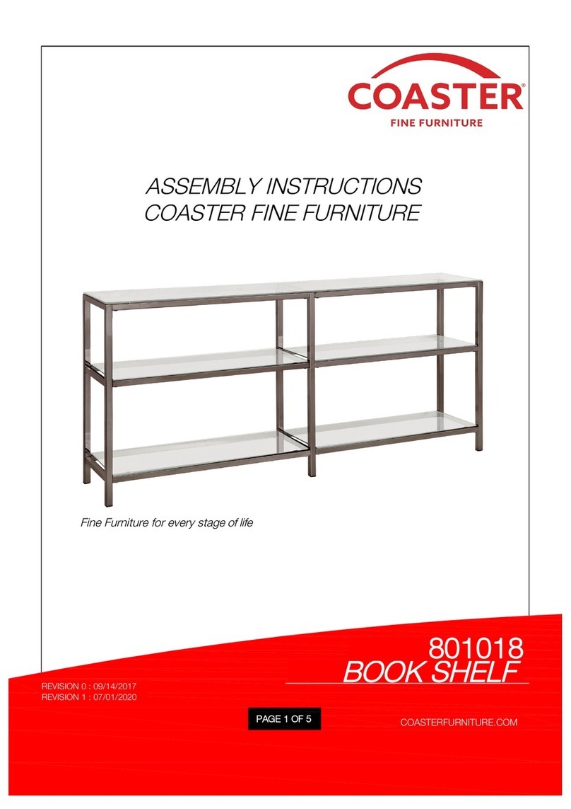 Coaster 801018 Assembly instructions Coaster 801018 Assembly instructions