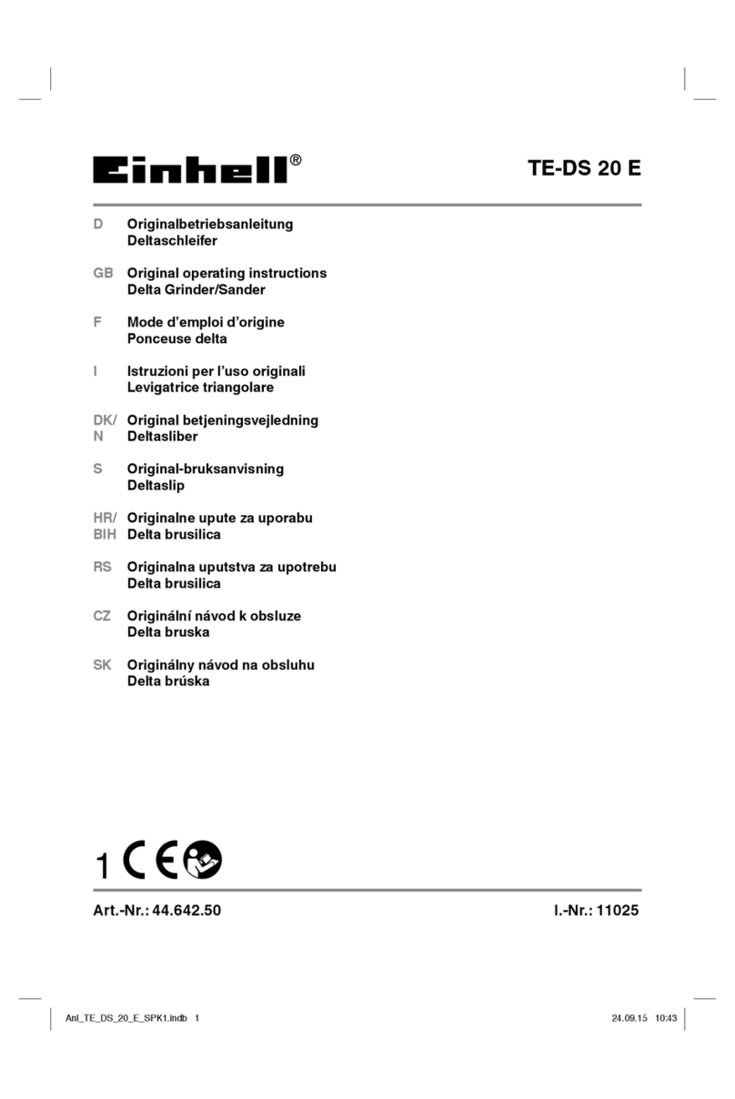 EINHELL TE-DS 20 E Original operating instructions