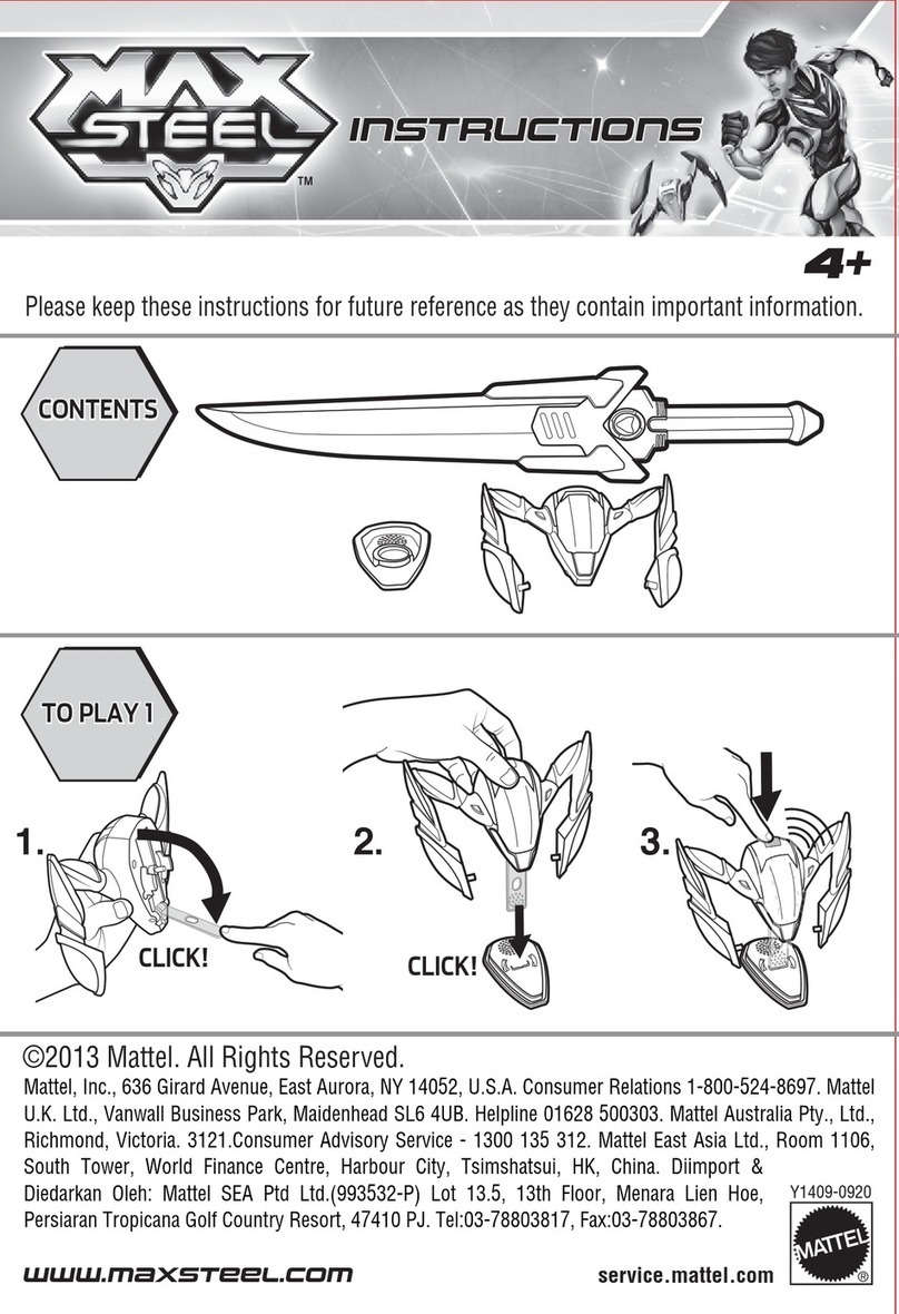 Mattel MAX STEEL Y1409-0920 User manual