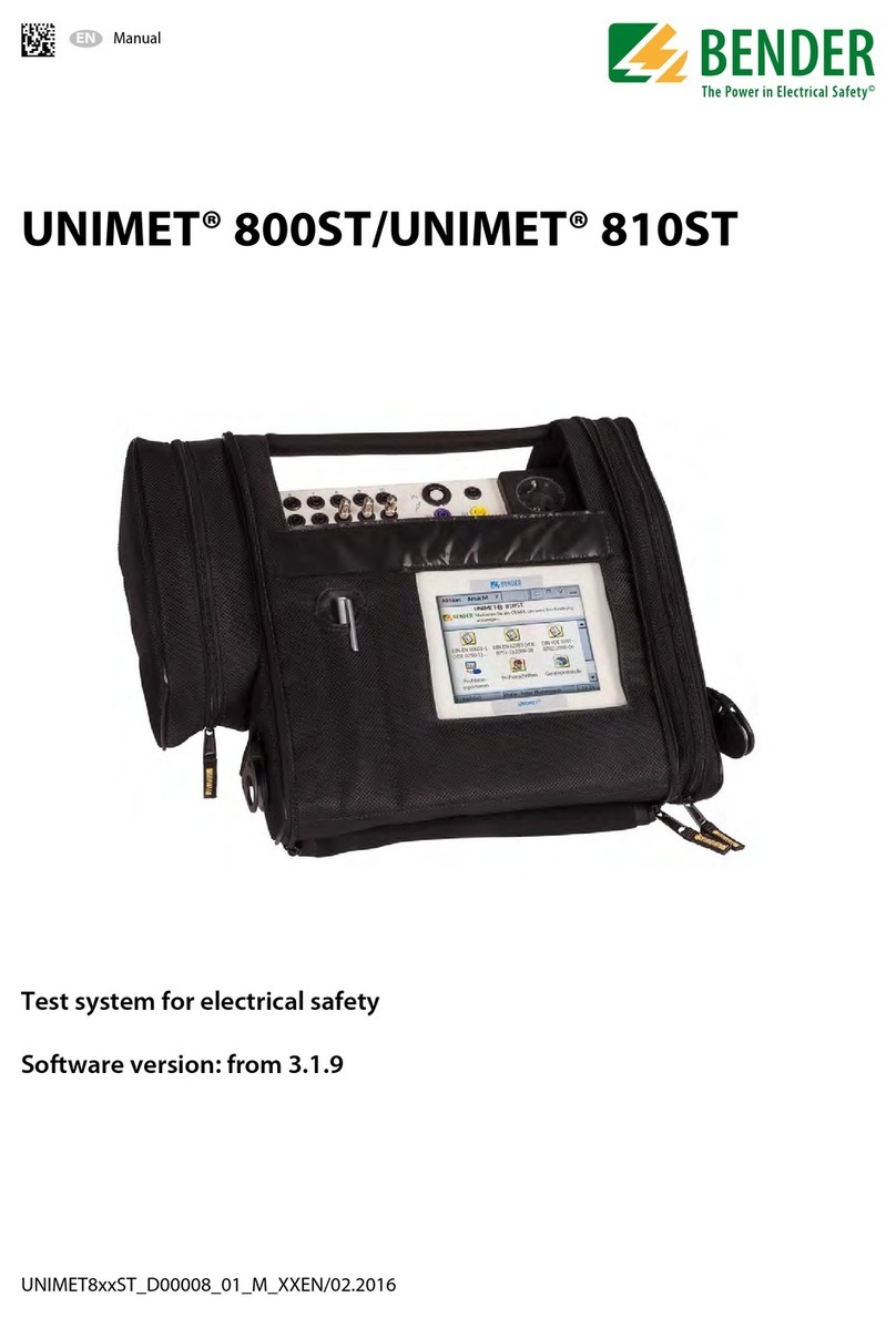 Bender UNIMET 800ST manual