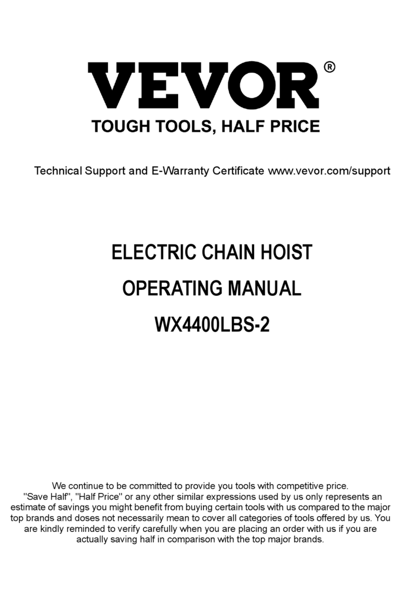 VEVOR WX4400LBS-2 operating manual