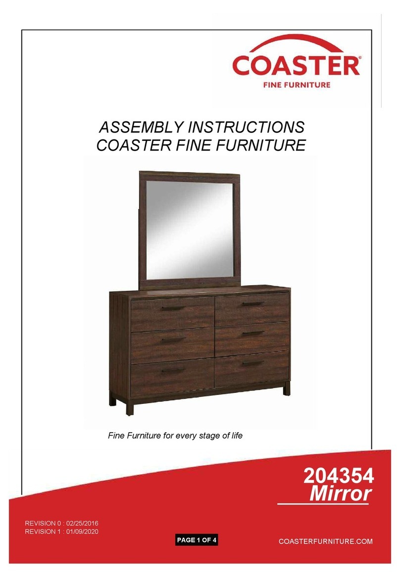 Coaster 204354 Assembly instructions Coaster 204354 Assembly instructions