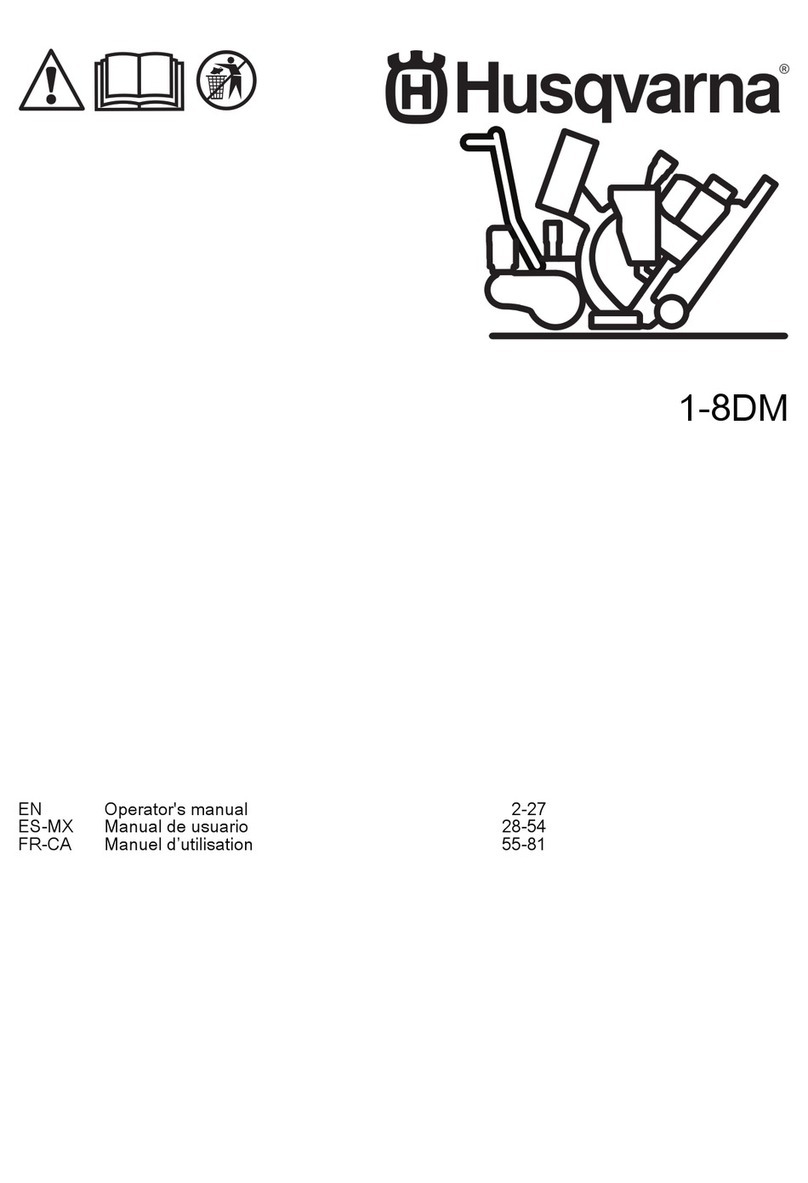 Husqvarna Blastrac 1-8DM Operator's manual