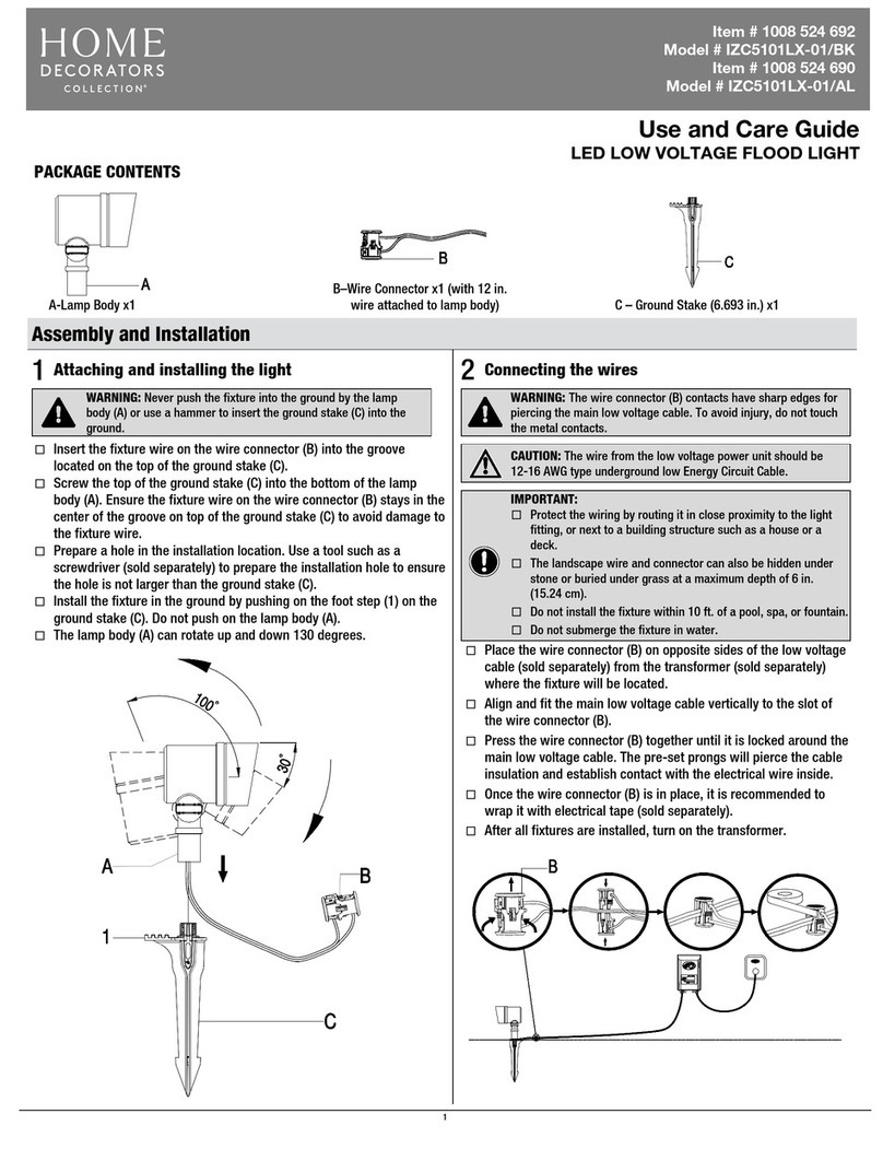 Home Decorators Collection IZC5101LX-01/BK User manual