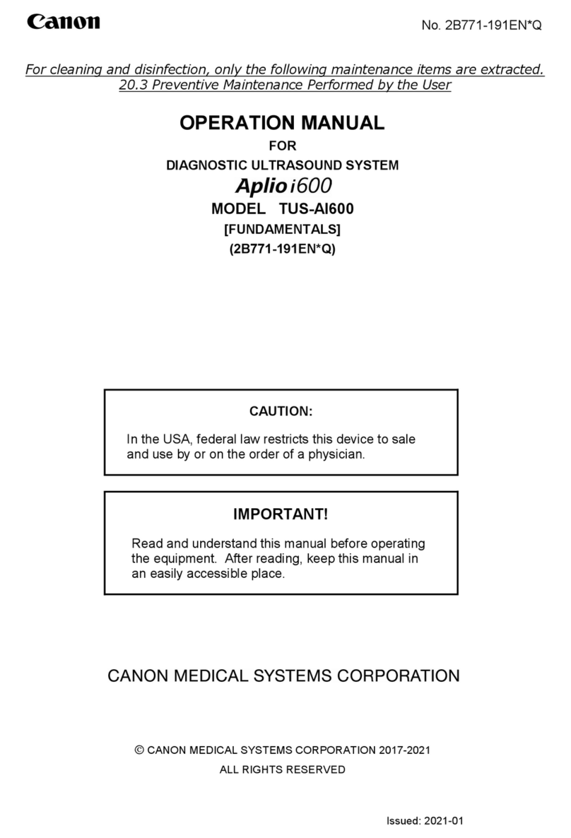 Canon Aplio i600 Operation manual