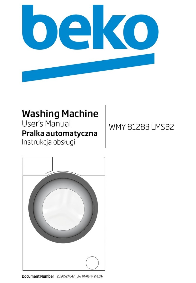 Beko WMY 81283 LMSB2 user manual