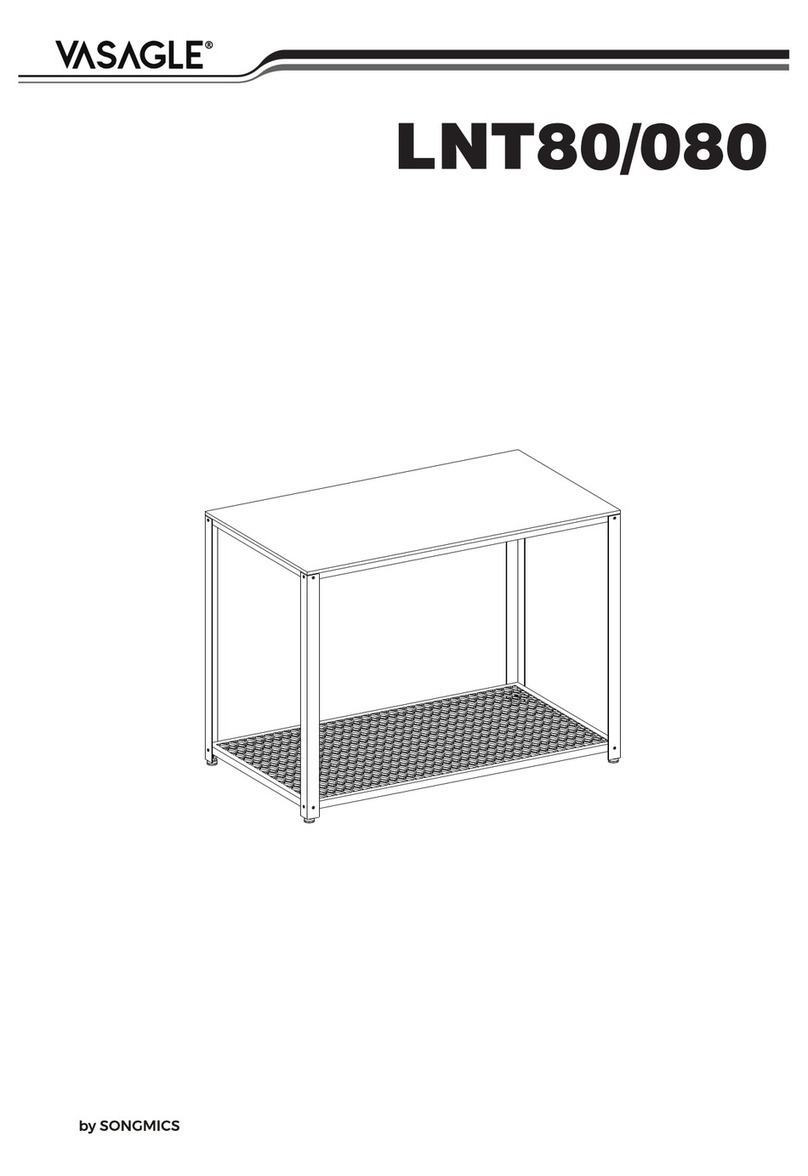 Songmics VASAGLE LNT80 Assembly instructions