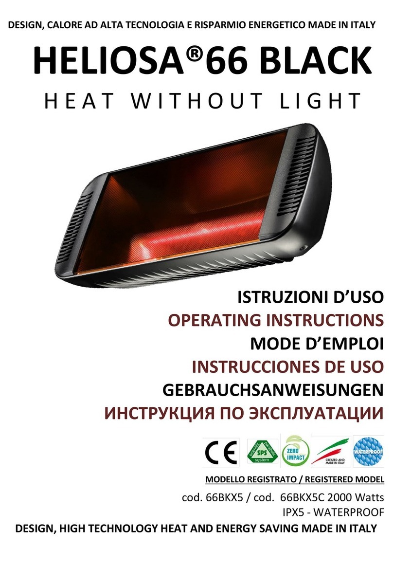 Star Progetti HELIOSA 66 BLACK operating instructions