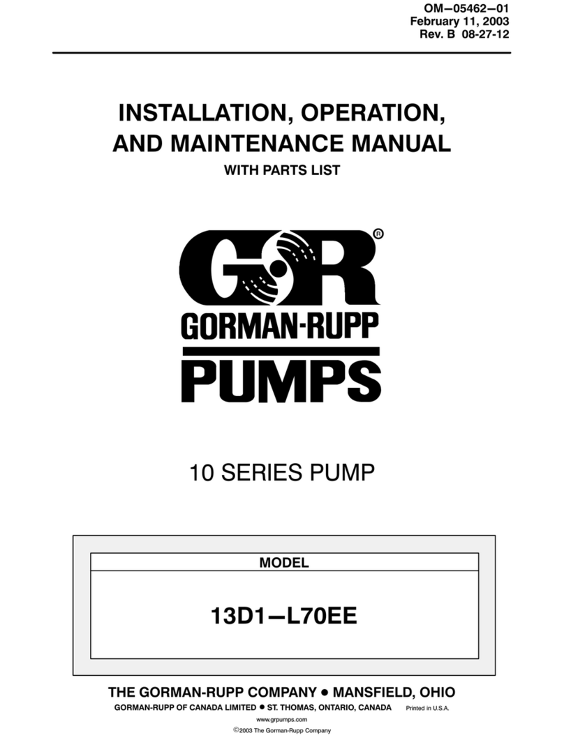 GORMAN-RUPP PUMPS 13D1-L70EE User manual