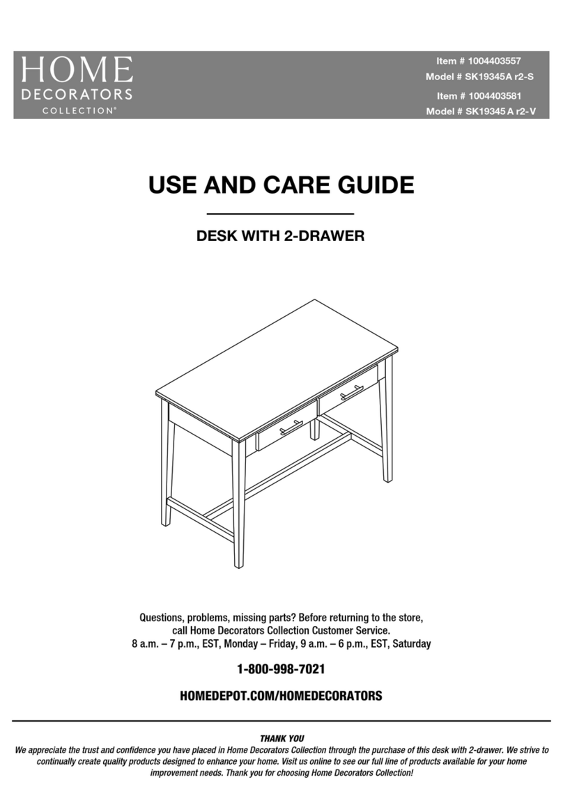 Home Decorators Collection SK19345A r2-S Use and care guide