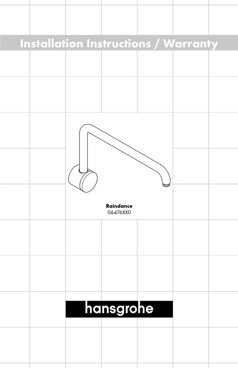 Hans Grohe Raindance 06476 0 Series User manual Hans Grohe Raindance 06476 0 Series User manual