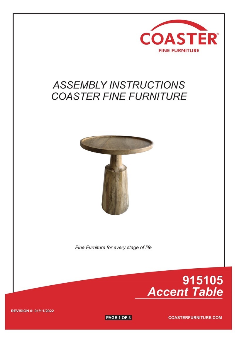 Coaster 915105 Assembly instructions