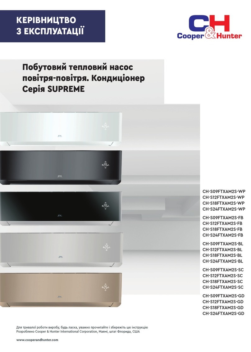 Cooper & Hunter SUPREME Series User manual Cooper & Hunter SUPREME Series User manual