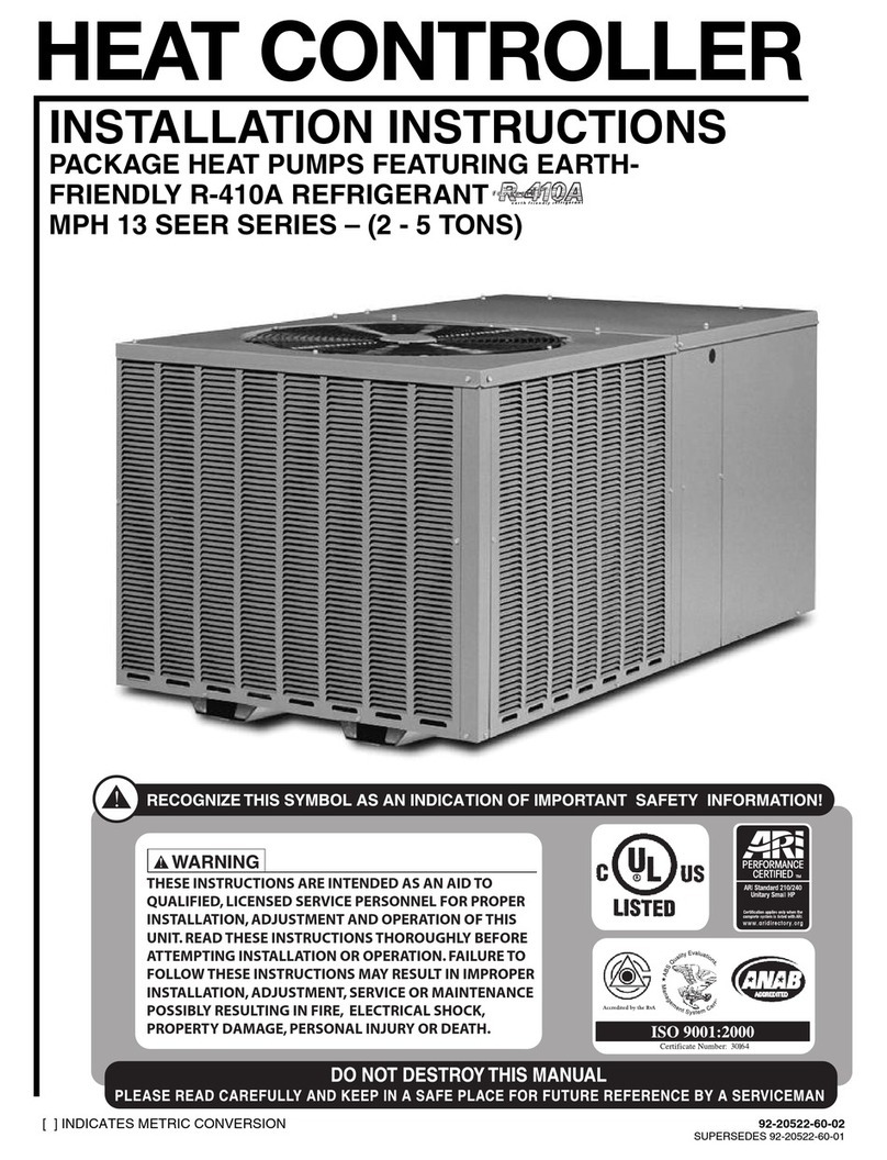 Rheem MPH 13 SEER Series User manual
