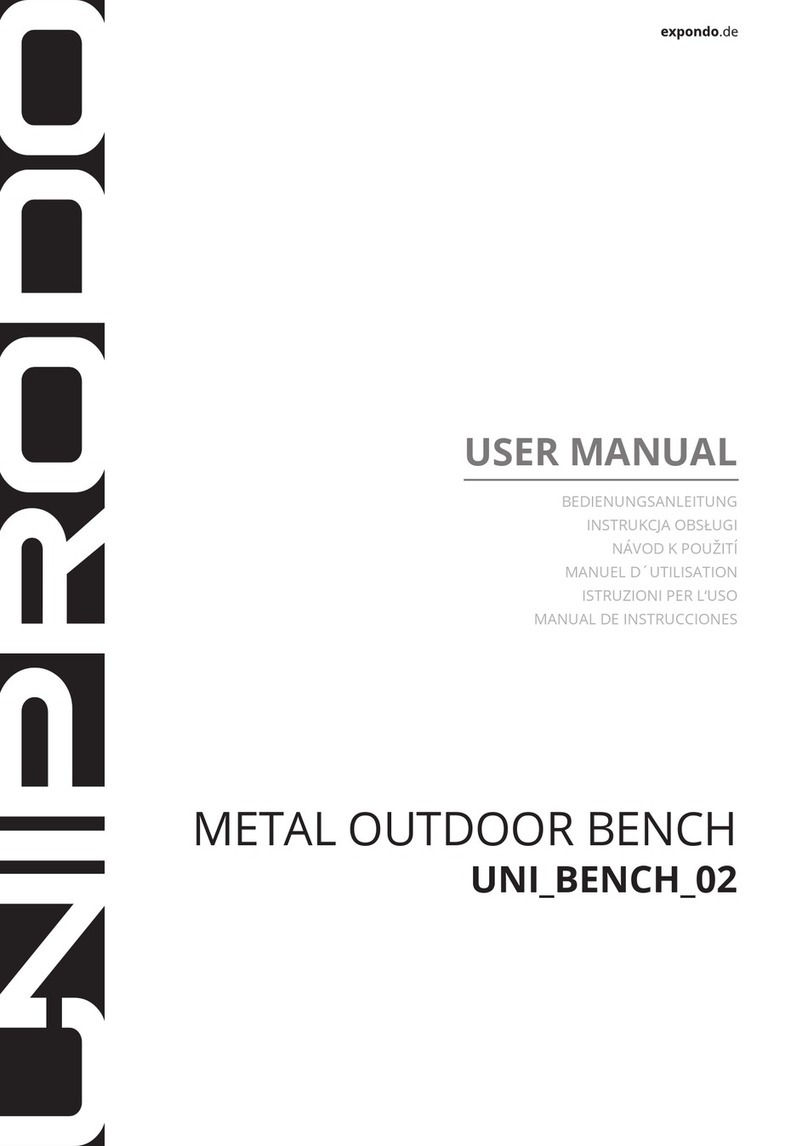 UNIPRODO UNI BENCH 02 User manual