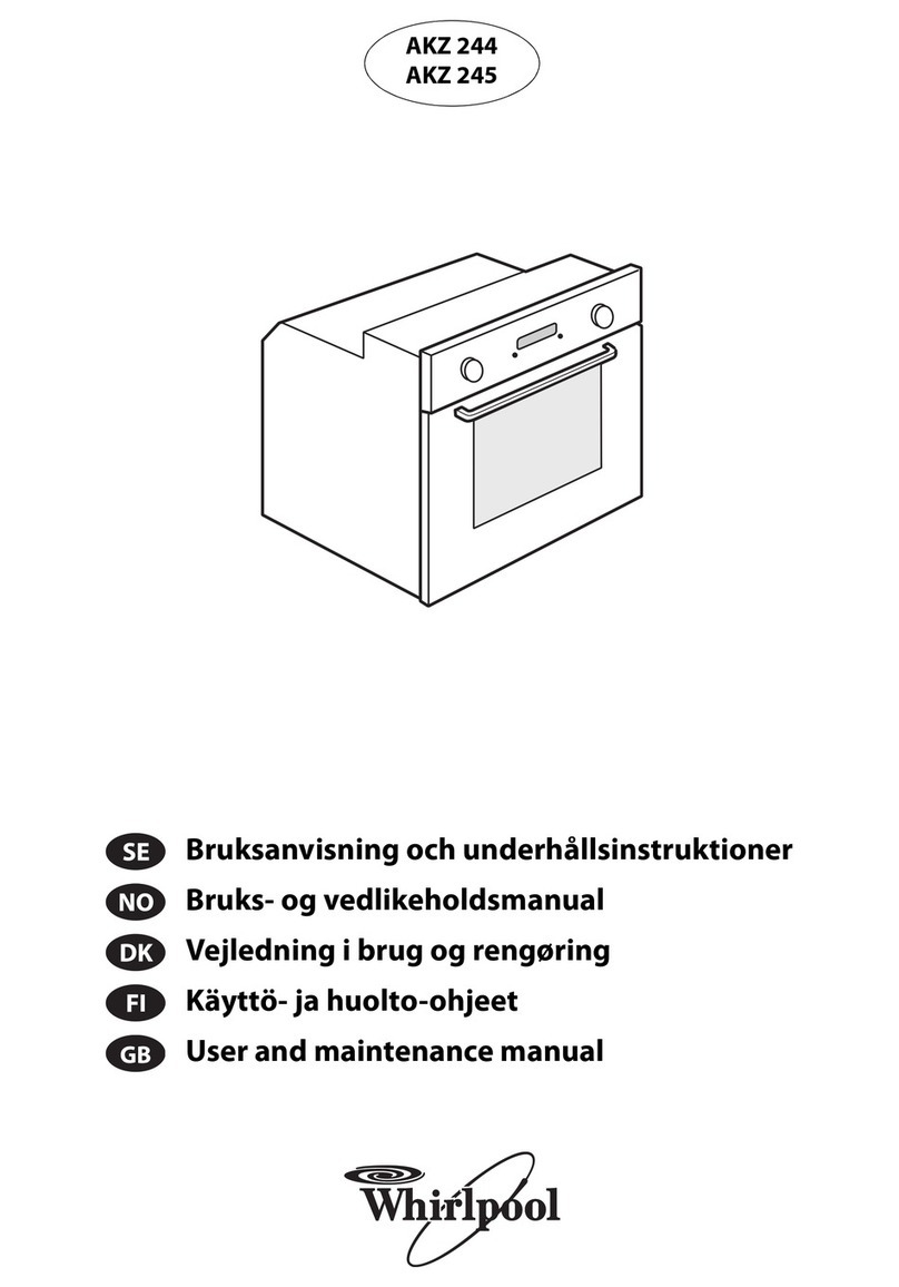 Whirlpool AKZ 244 Series User and maintenance manual