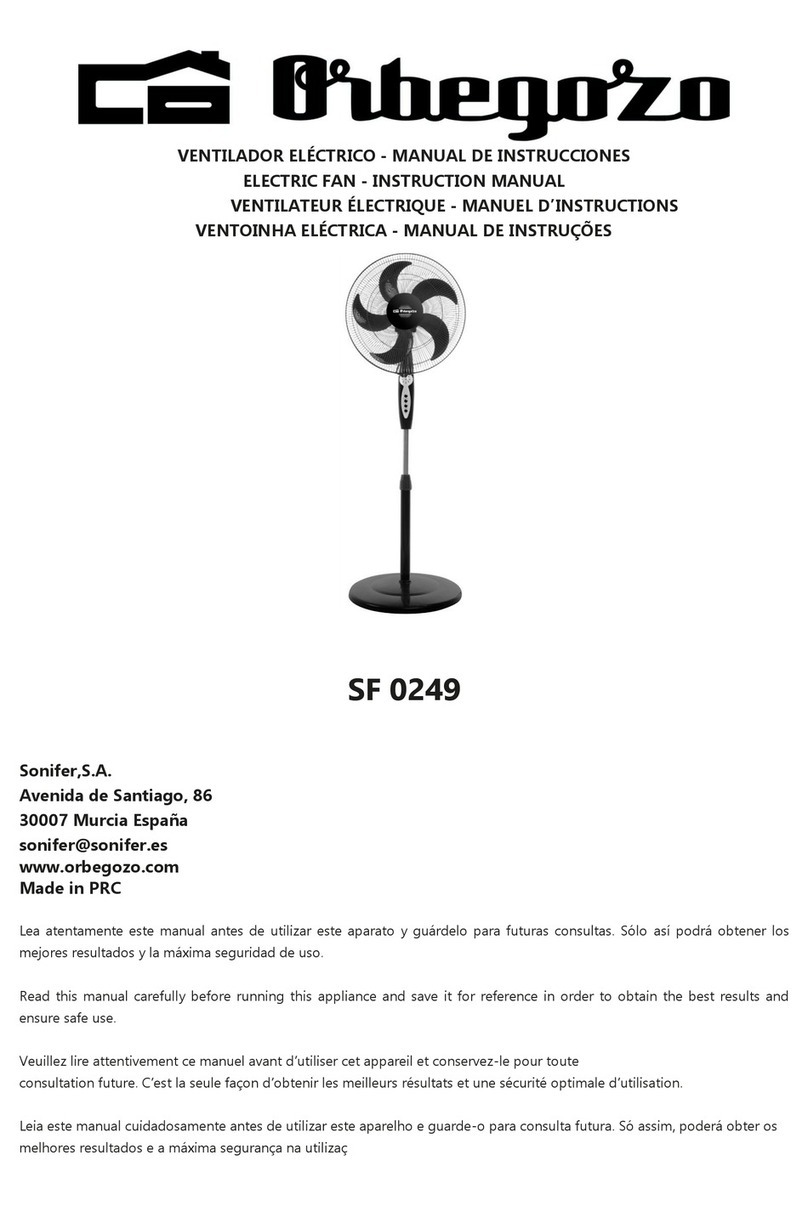Orbegozo SF 0249 User manual Orbegozo SF 0249 User manual