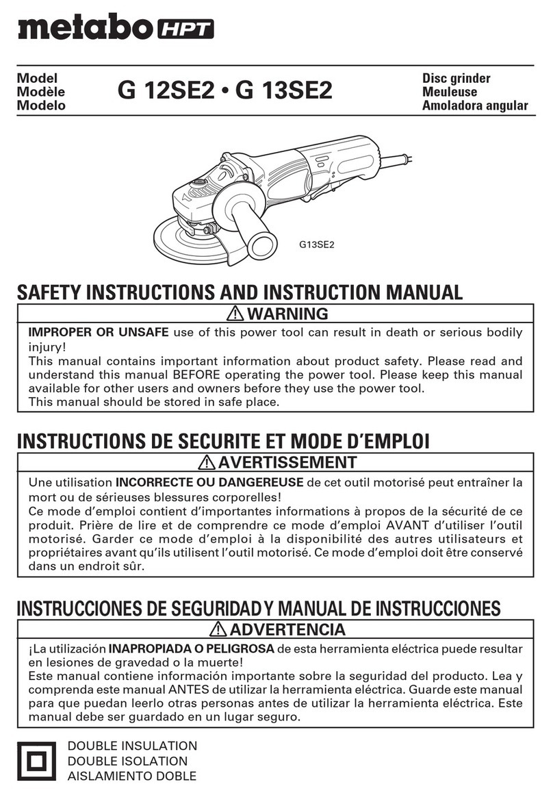 Metabo HPT G 12SE2 User manual