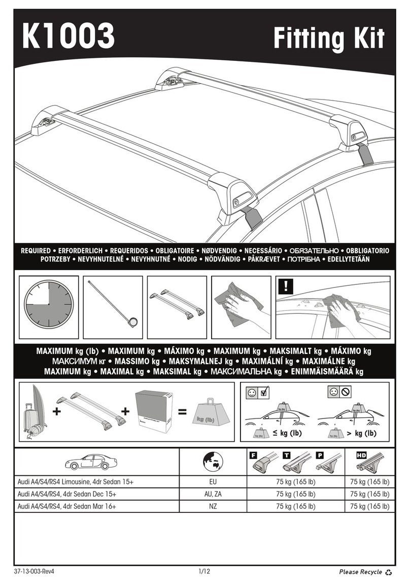 Prorack K1003 User manual
