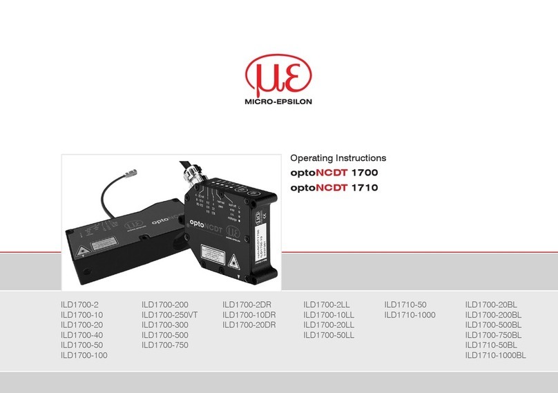 MICRO-EPSILON ILD1700-2 operating instructions