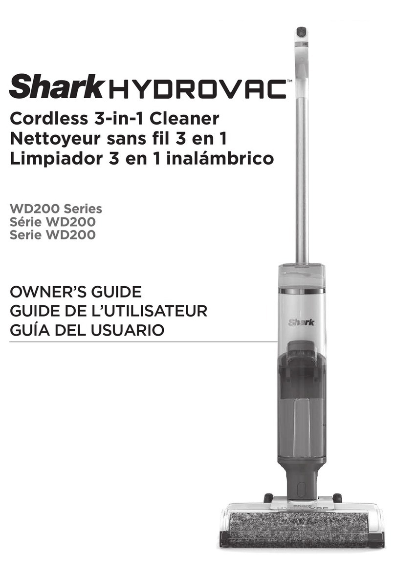 Shark HYDROVAC WD200 Series owner's guide