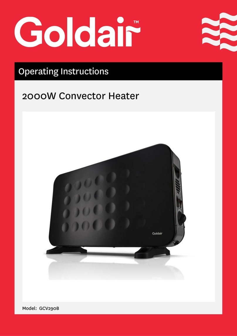 Goldair GCV290B User manual