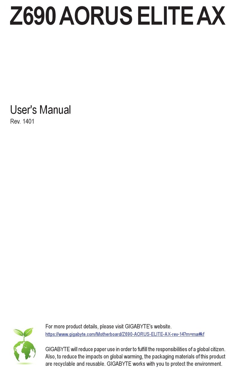GIGA-BYTE TECHNOLOGY Z690 AORUS ELITE AX user manual