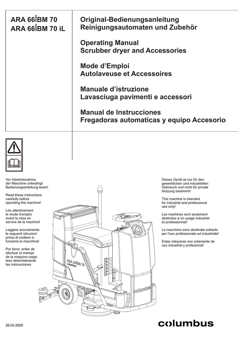 Columbus ARA 66 operating manual