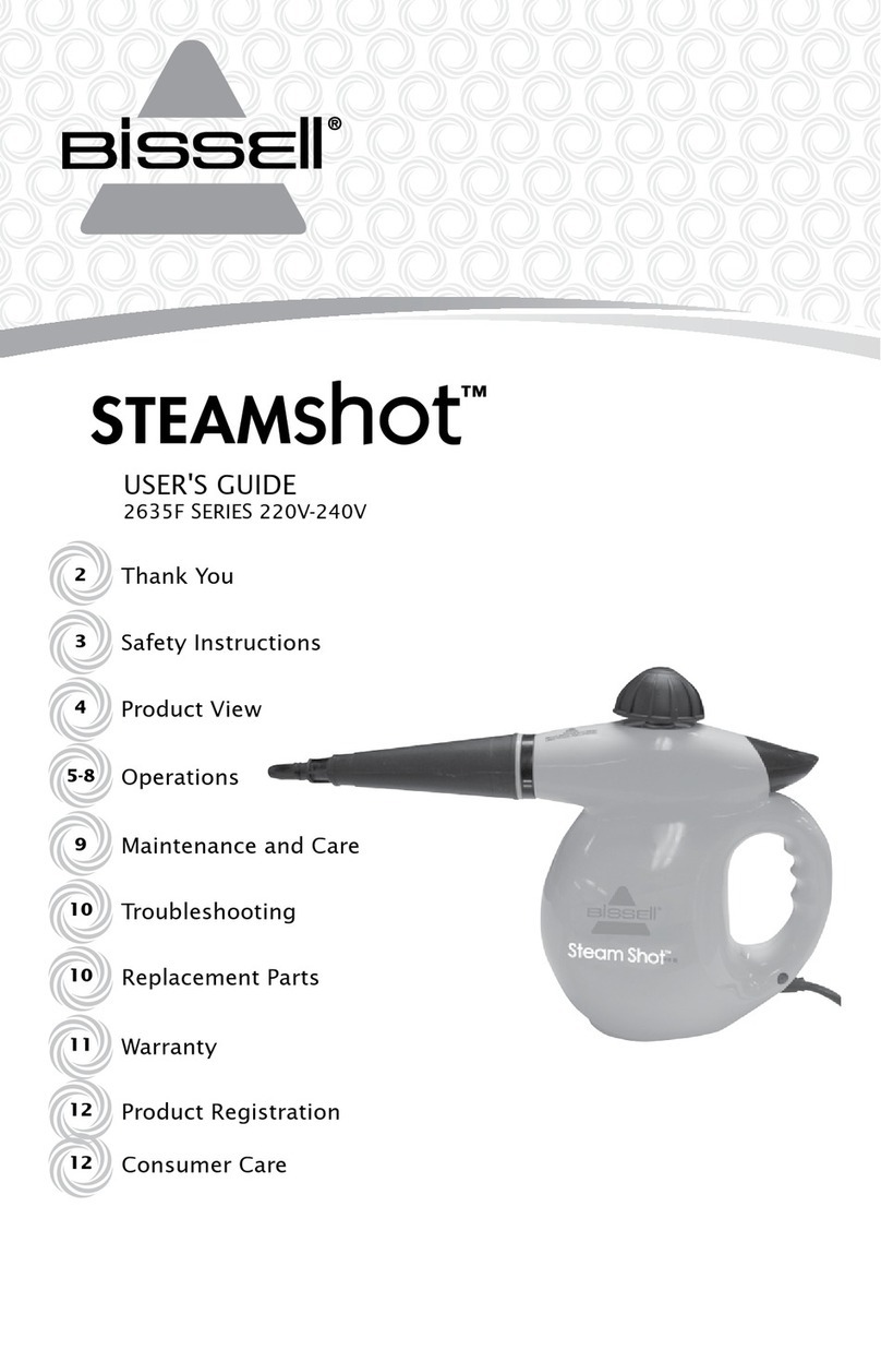 Bissell STEAMshot 2635F Series user guide