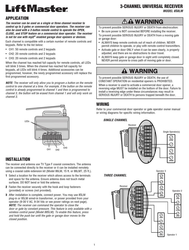 Chamberlain 850LM manual
