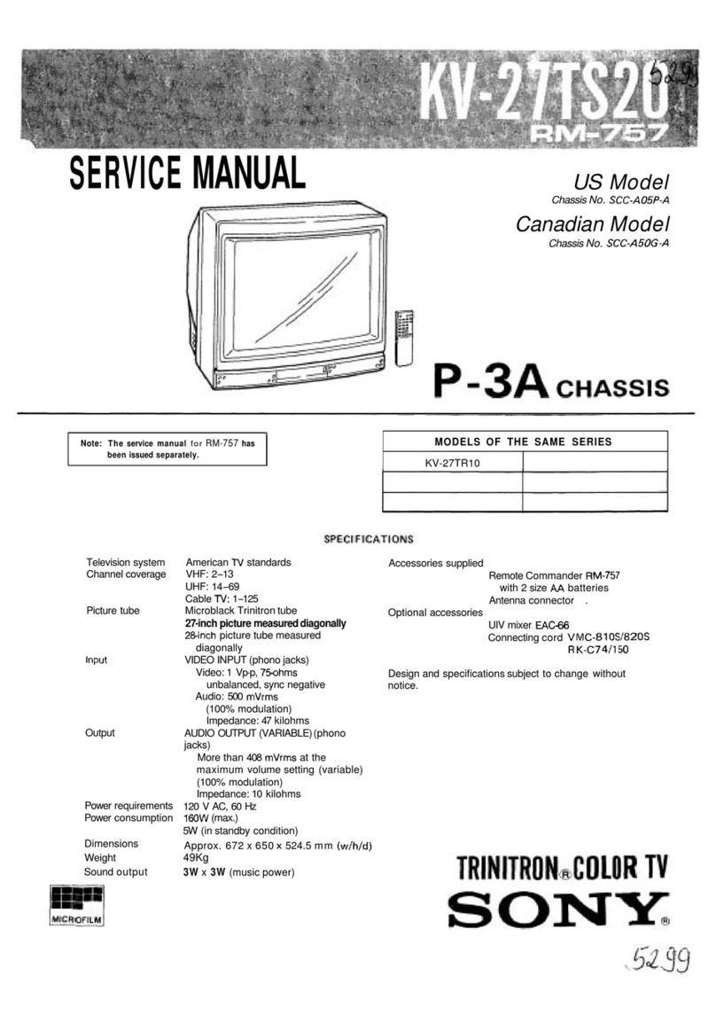 Sony Trinitron KV-27TS20 User manual